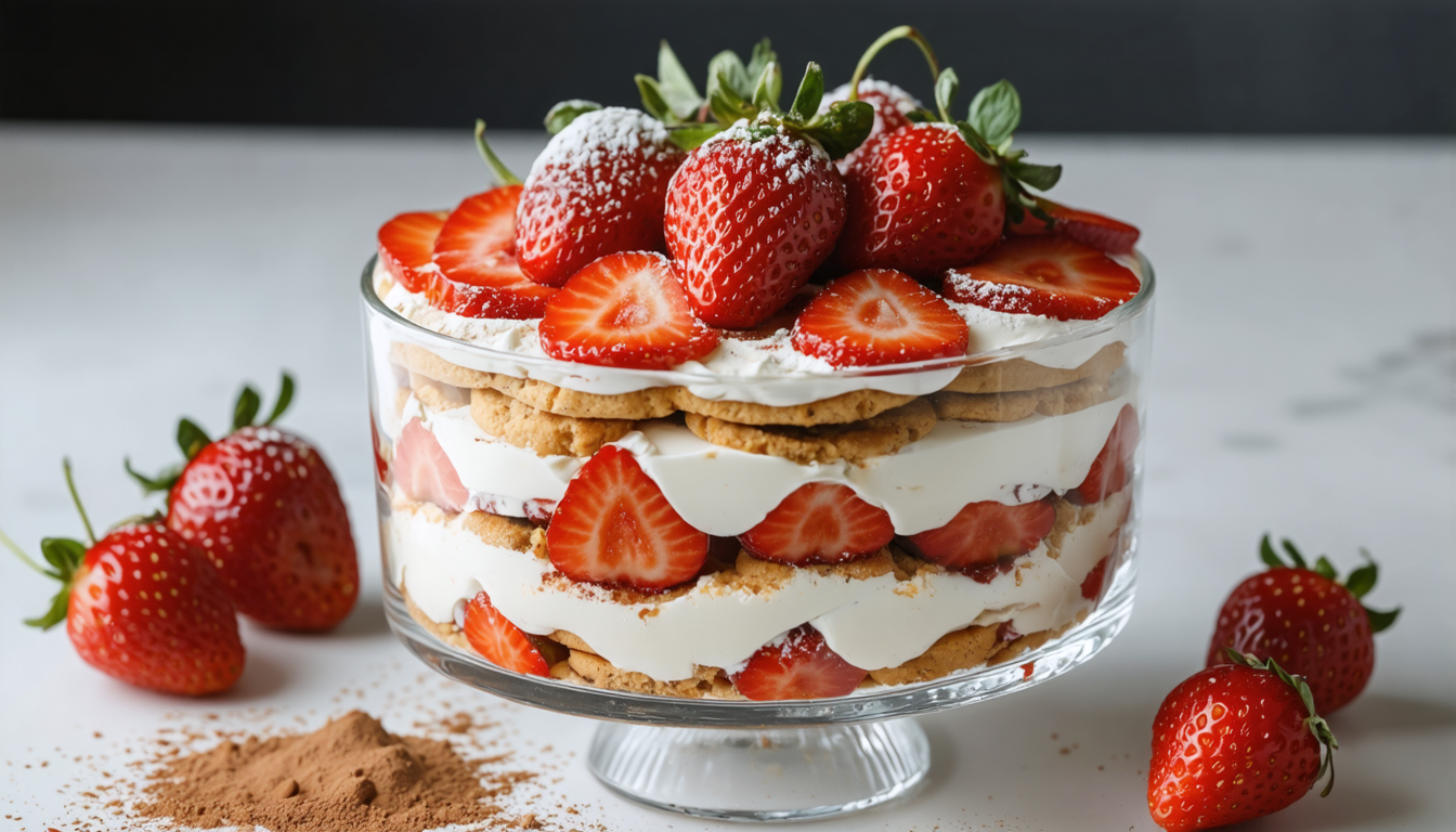découvrez la recette estivale et légère du tiramisu aux fraises sans cuisson, un dessert italien incontournable, rapide et facile à préparer pour toutes les occasions.