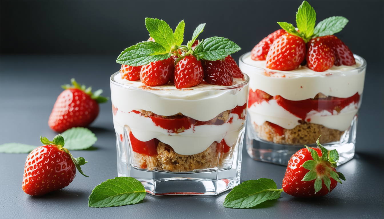 découvrez notre recette de tiramisu express aux fraises, un dessert frais et léger parfait pour impressionner vos invités rapidement et sans effort en cuisine.
