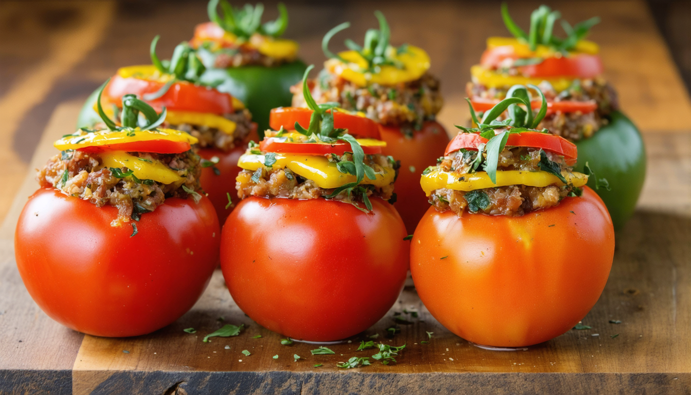découvrez la recette de tomates farcies réinventées, alliant simplicité et fraîcheur pour un été gourmand, inspirée des saveurs traditionnelles de grand-mère.