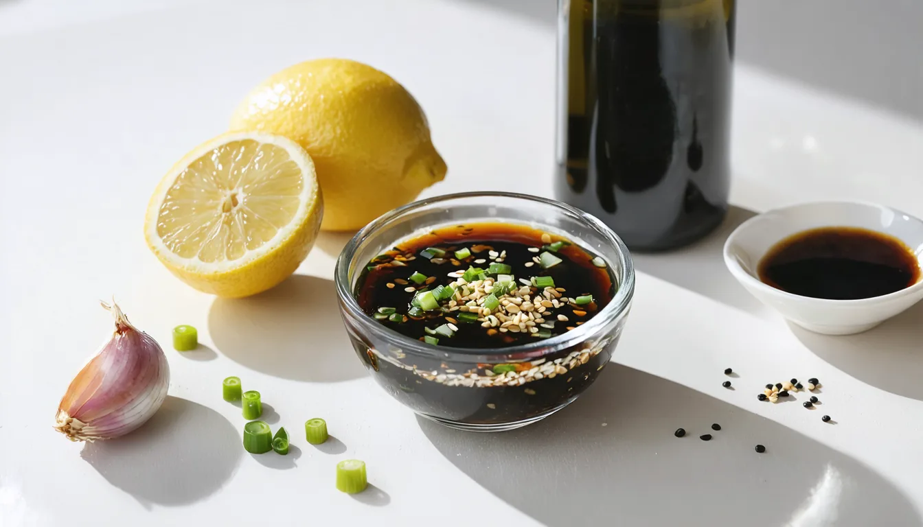 découvrez notre recette simple et savoureuse de vinaigrette express à la sauce soja, parfaite pour relever vos salades en un clin d'œil.