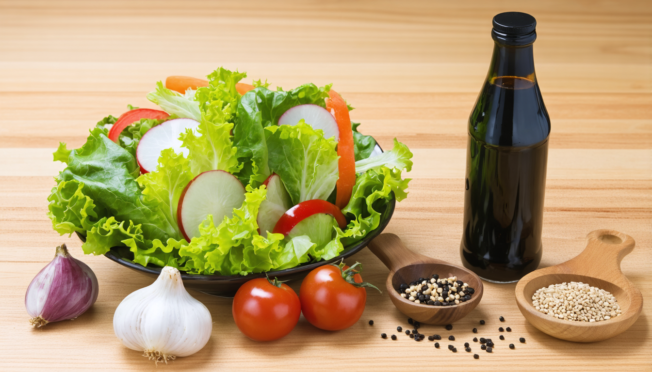 découvrez une recette simple et savoureuse de vinaigrette express à la sauce soja, idéale pour accompagner vos salades en un clin d'œil.