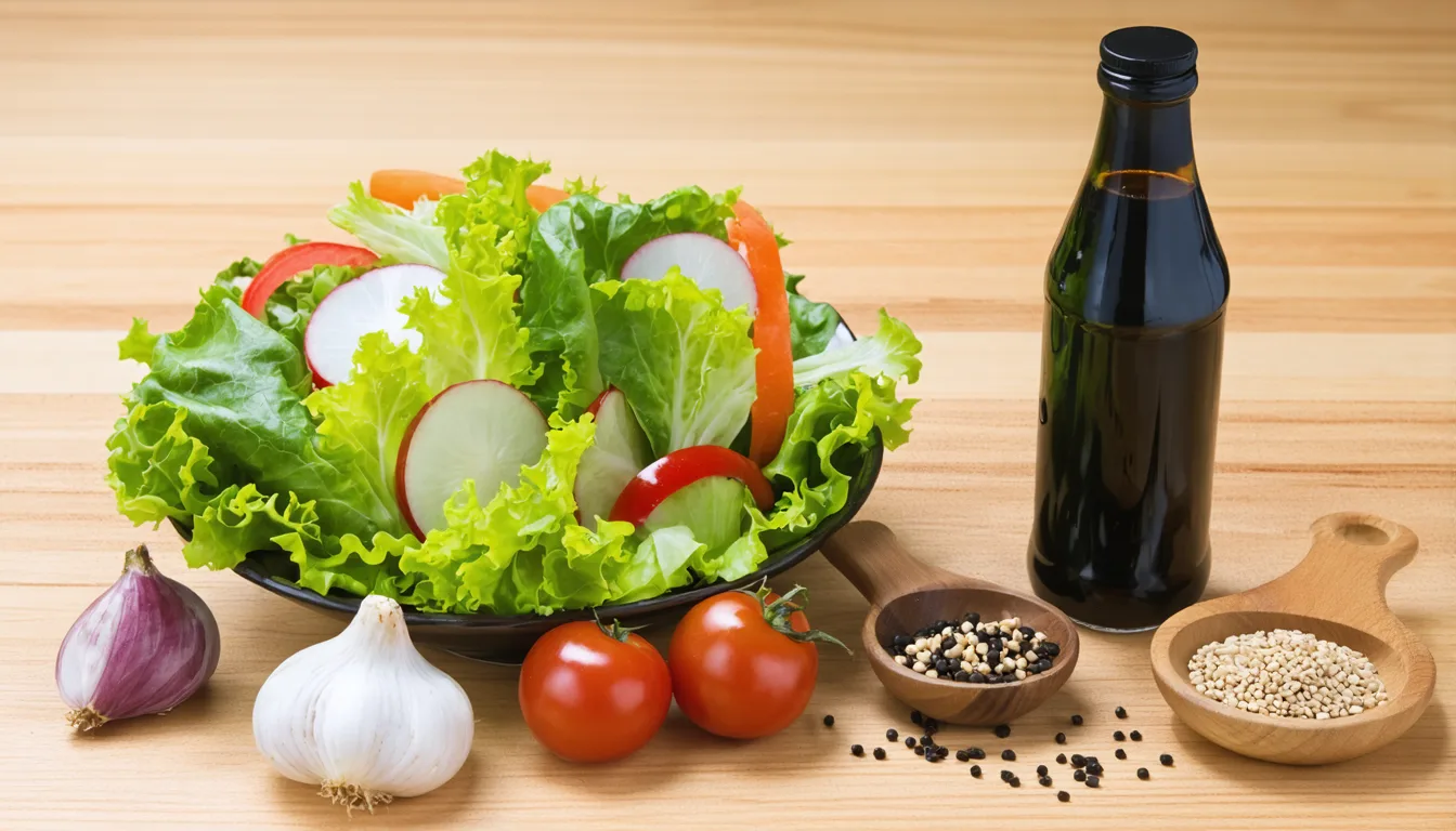 découvrez une recette simple et savoureuse de vinaigrette express à la sauce soja, idéale pour accompagner vos salades en un clin d'œil.