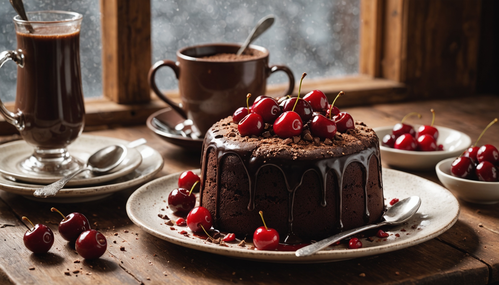 Délice express : Mug cake léger au chocolat et aux cerises pour une pause gourmande