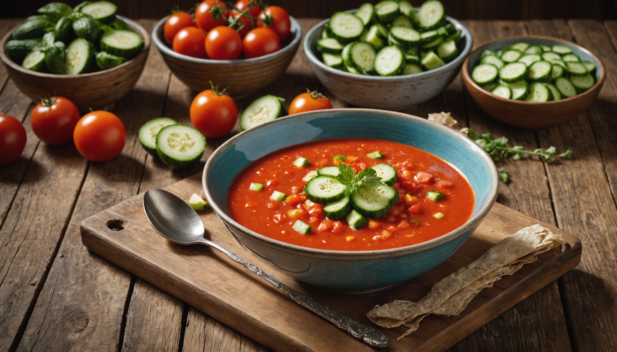 Gaspacho Tomate-Concombre : Une Bouffée de Fraîcheur et de Saveurs