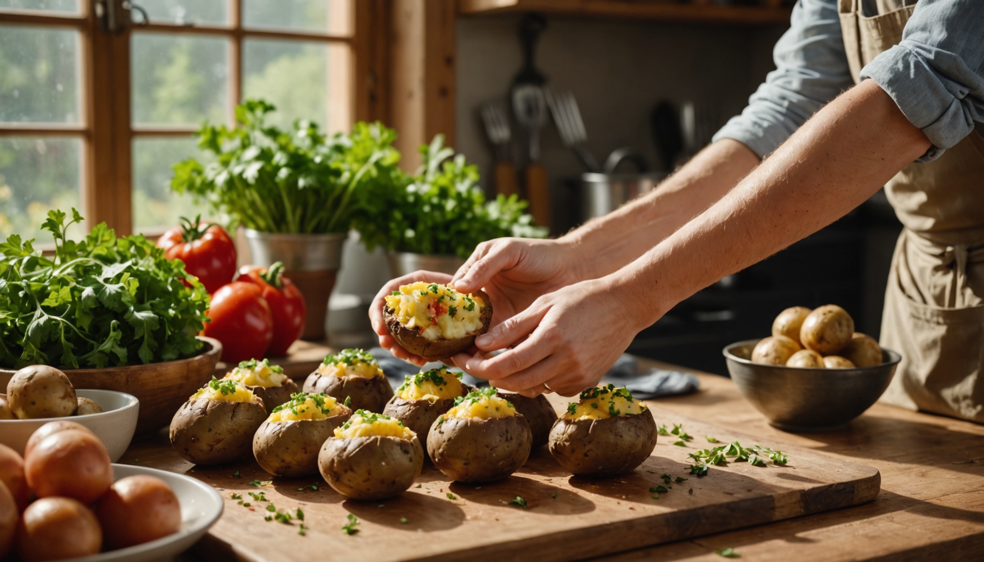 Adieu courgettes et tomates : découvrez comment farcir les pommes de terre sans four, l’astuce idéale pour l’été et la chaleur !