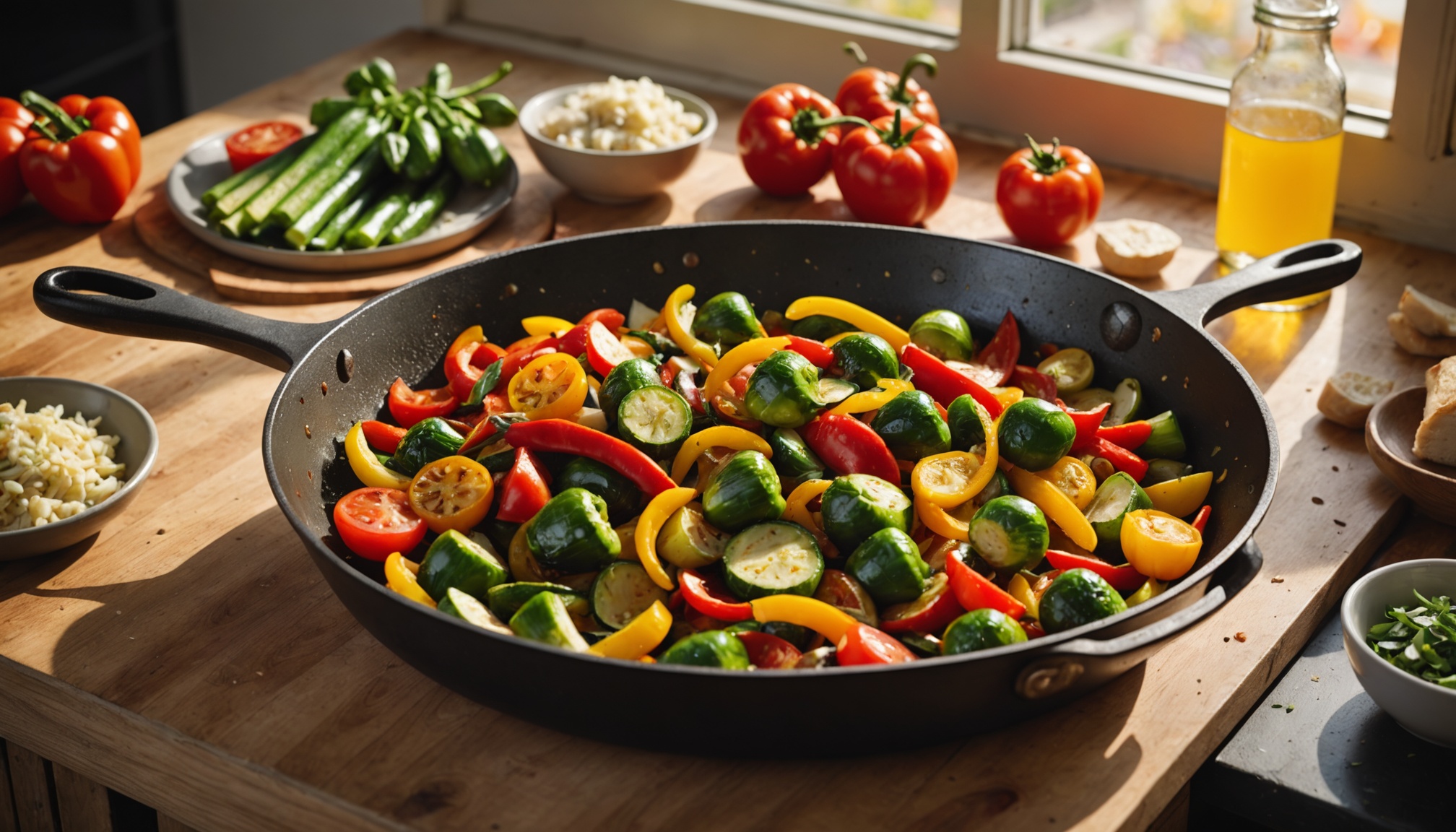 Délice de légumes du soleil : une poêlée simple et gourmande à savourer