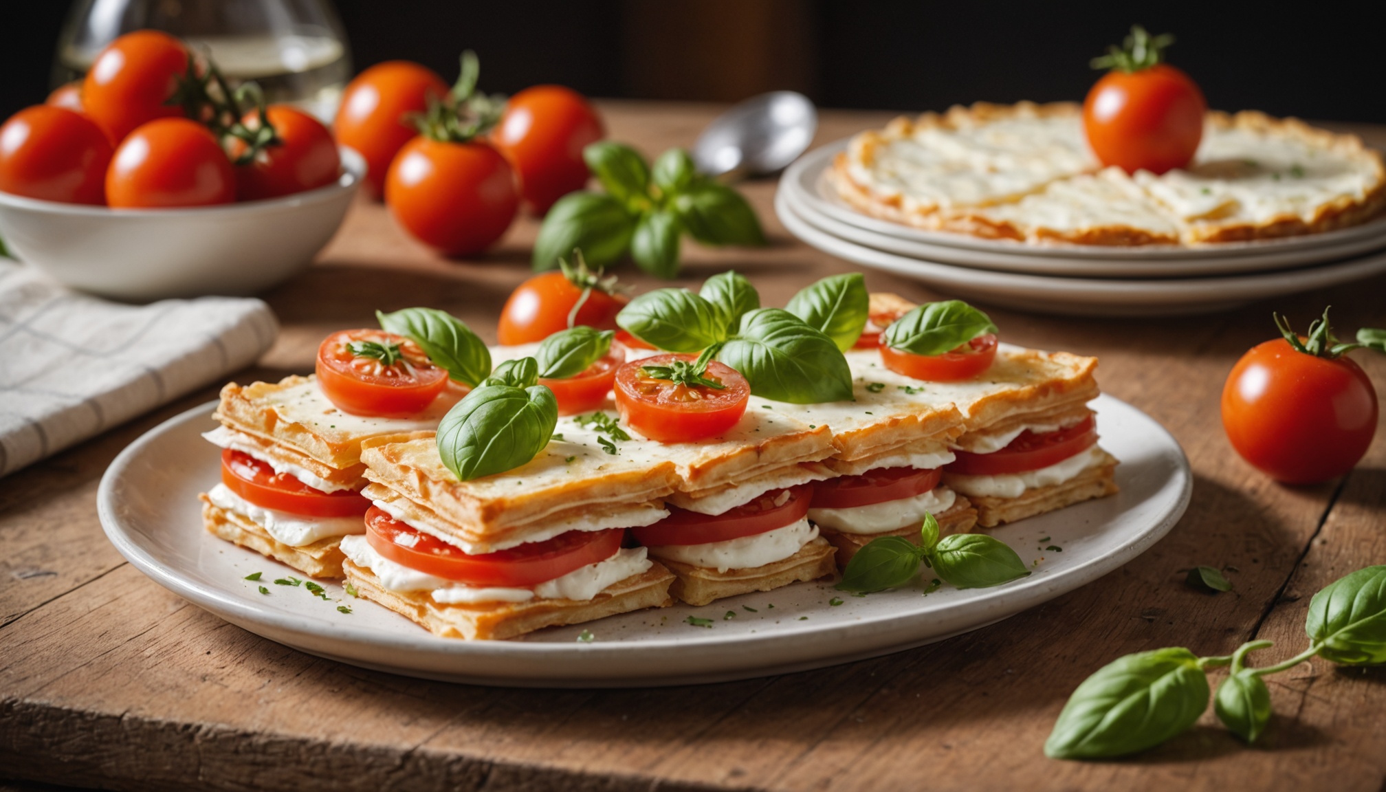 Millefeuille de Tomate et Mozzarella : une recette savoureuse et simple à réaliser