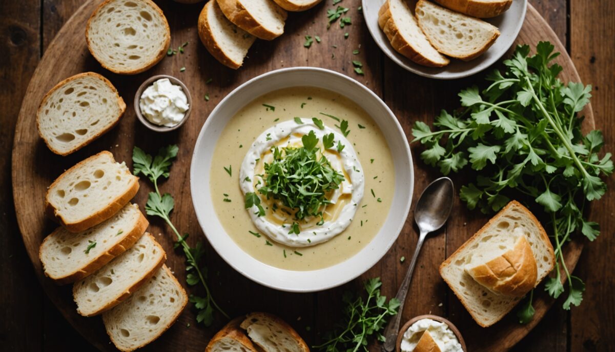 Délice crémeux : velouté d’endives au fromage frais à savourer