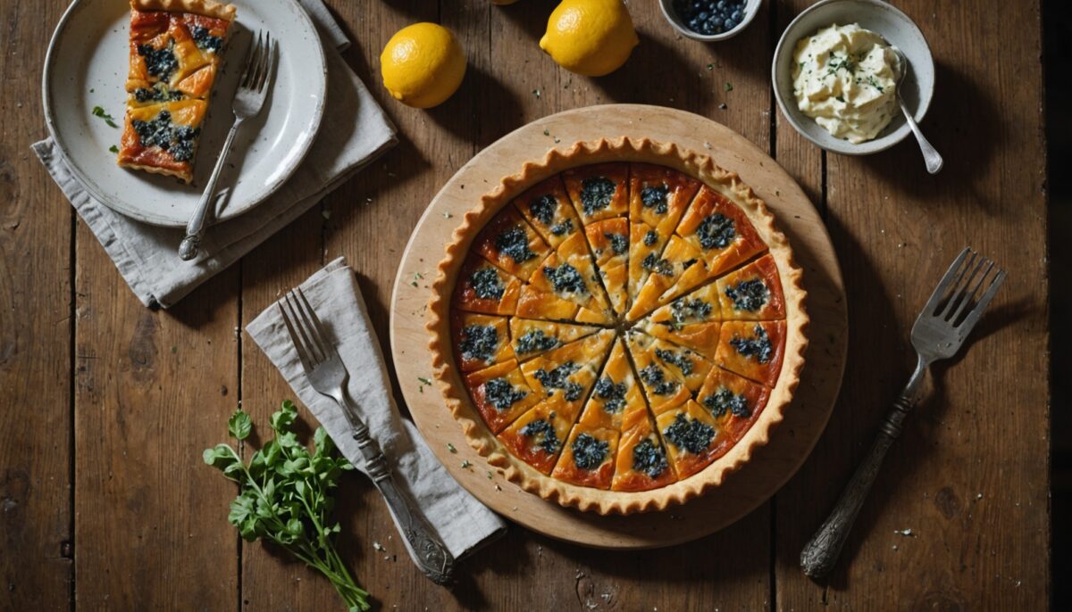 Tarte au Gorgonzola : l'alliance parfaite du goût et du crémeux