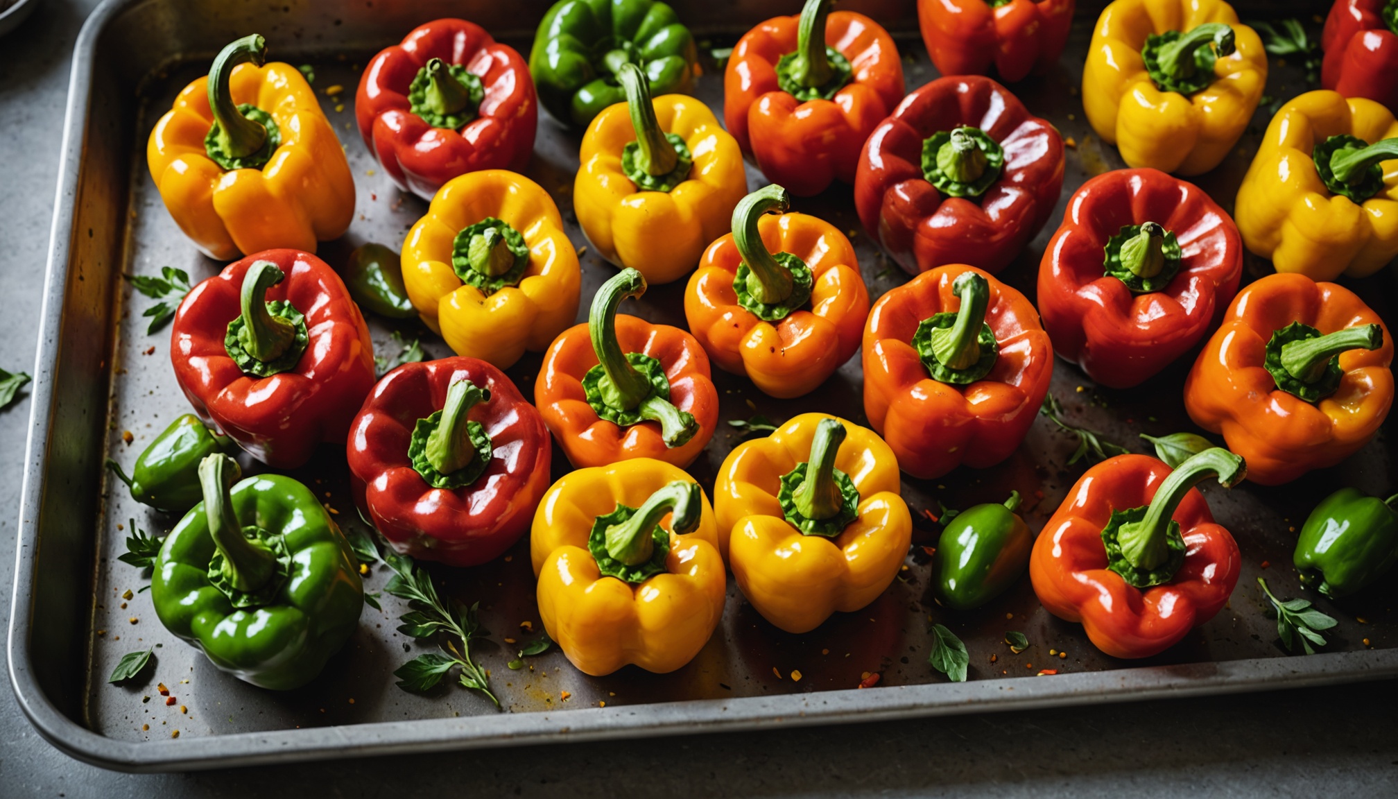 Délicieuse recette de poivrons rôtis au four pour sublimer vos repas