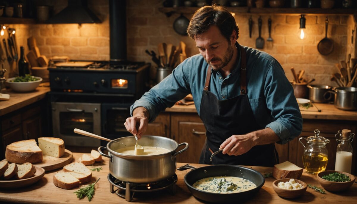 Découvrez la fondue auvergnate au bleu : une recette gourmande et savoureuse