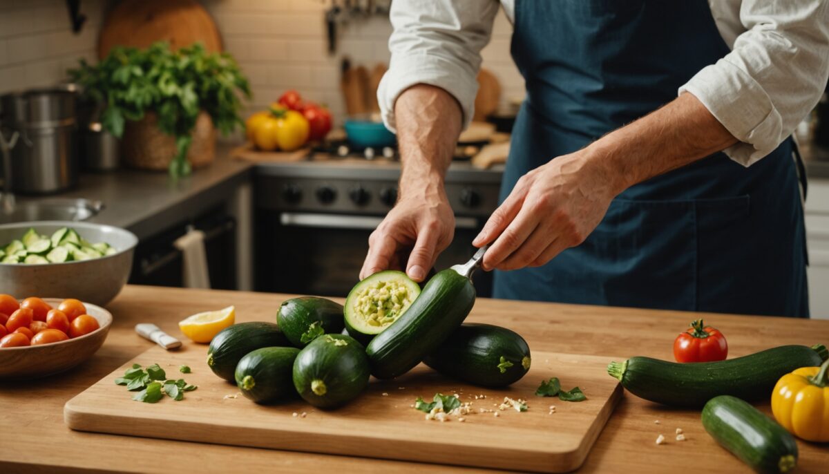 Délicieuses courgettes rondes farcies : une recette gourmande au four