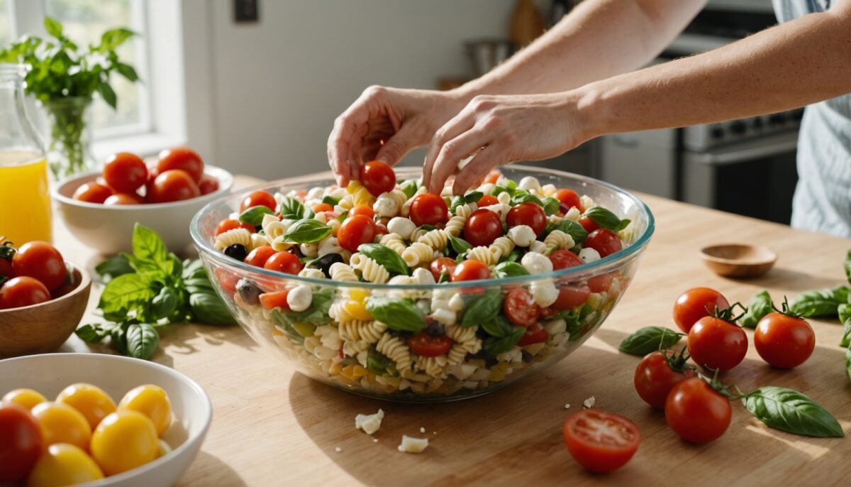 Salade de pâtes piémontaise express : la recette estivale simple et gourmande
