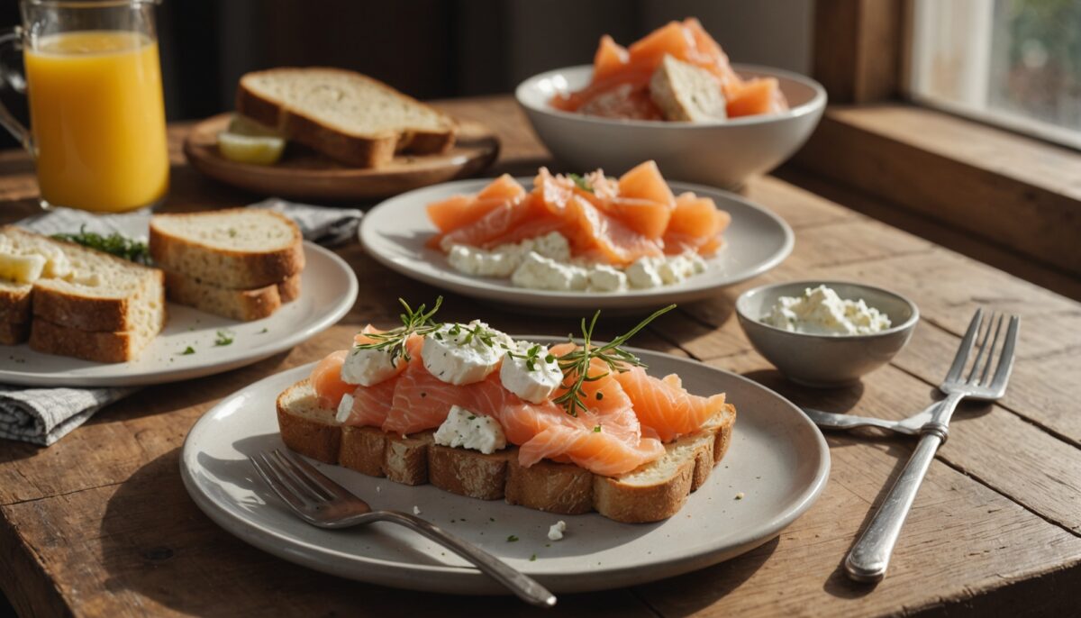 Délices express : toasts au saumon fumé et fromage frais, simples et savoureux