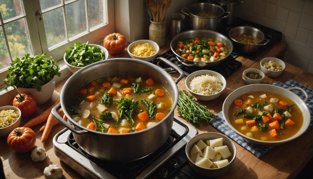 Le bouillon maison : l'ingrédient incontournable pour une soupe savoureuse et authentique