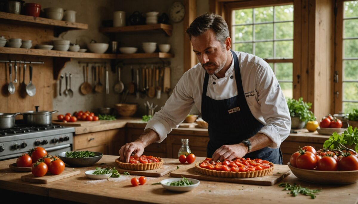 Le secret ingénieux de Laurent Mariotte pour une tarte à la tomate délicieusement réussie et facile à préparer