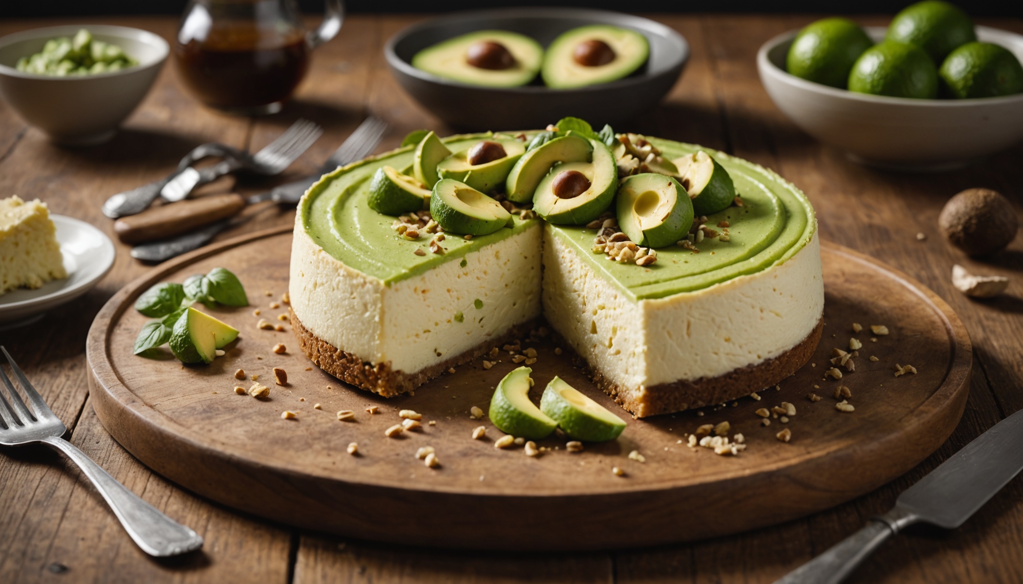 Cheesecake gourmand à l’avocat et fromage frais : une fusion onctueuse à découvrir
