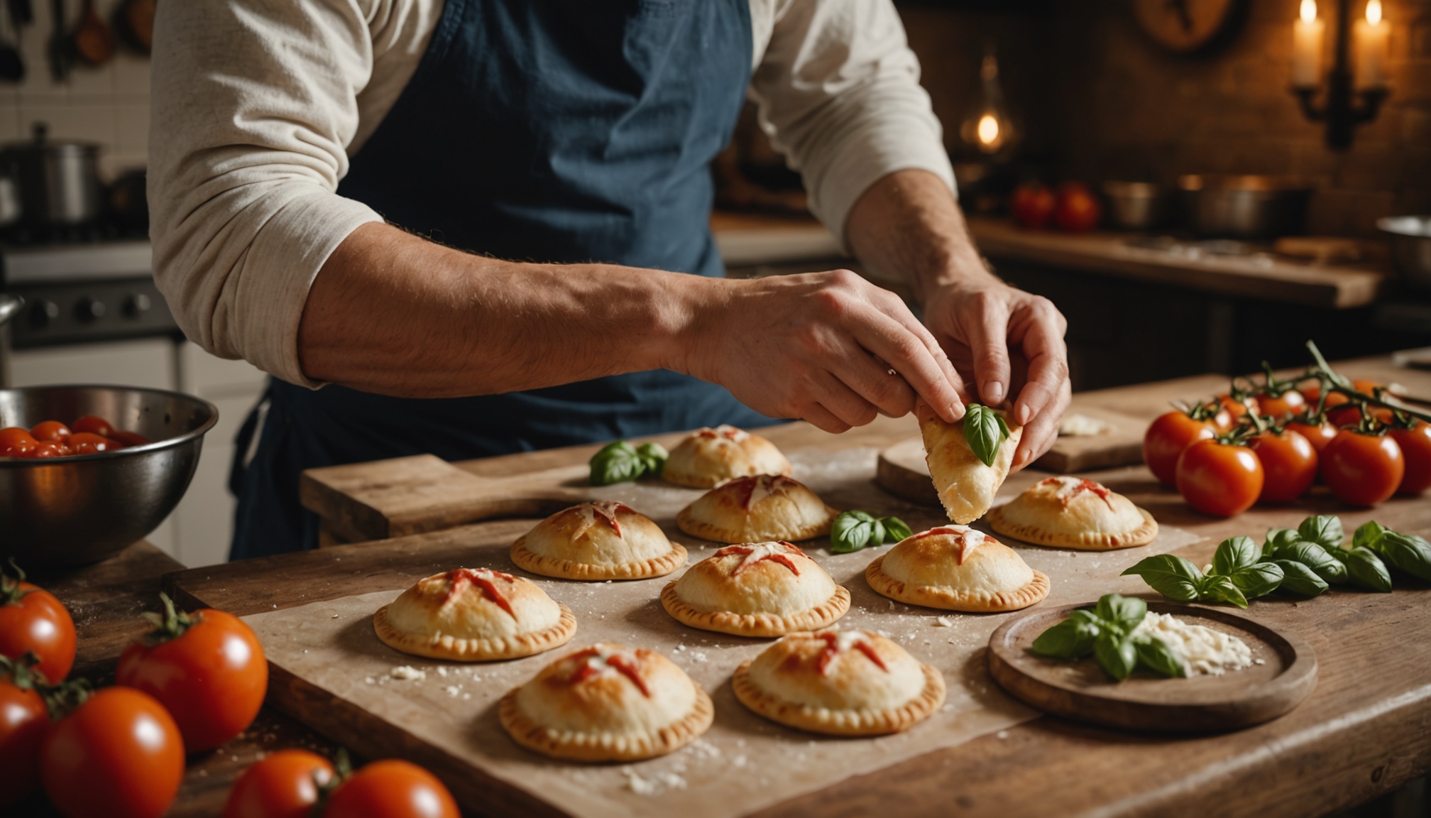 Mini calzones à la tomate et mozzarella : une recette savoureuse et facile à réaliser