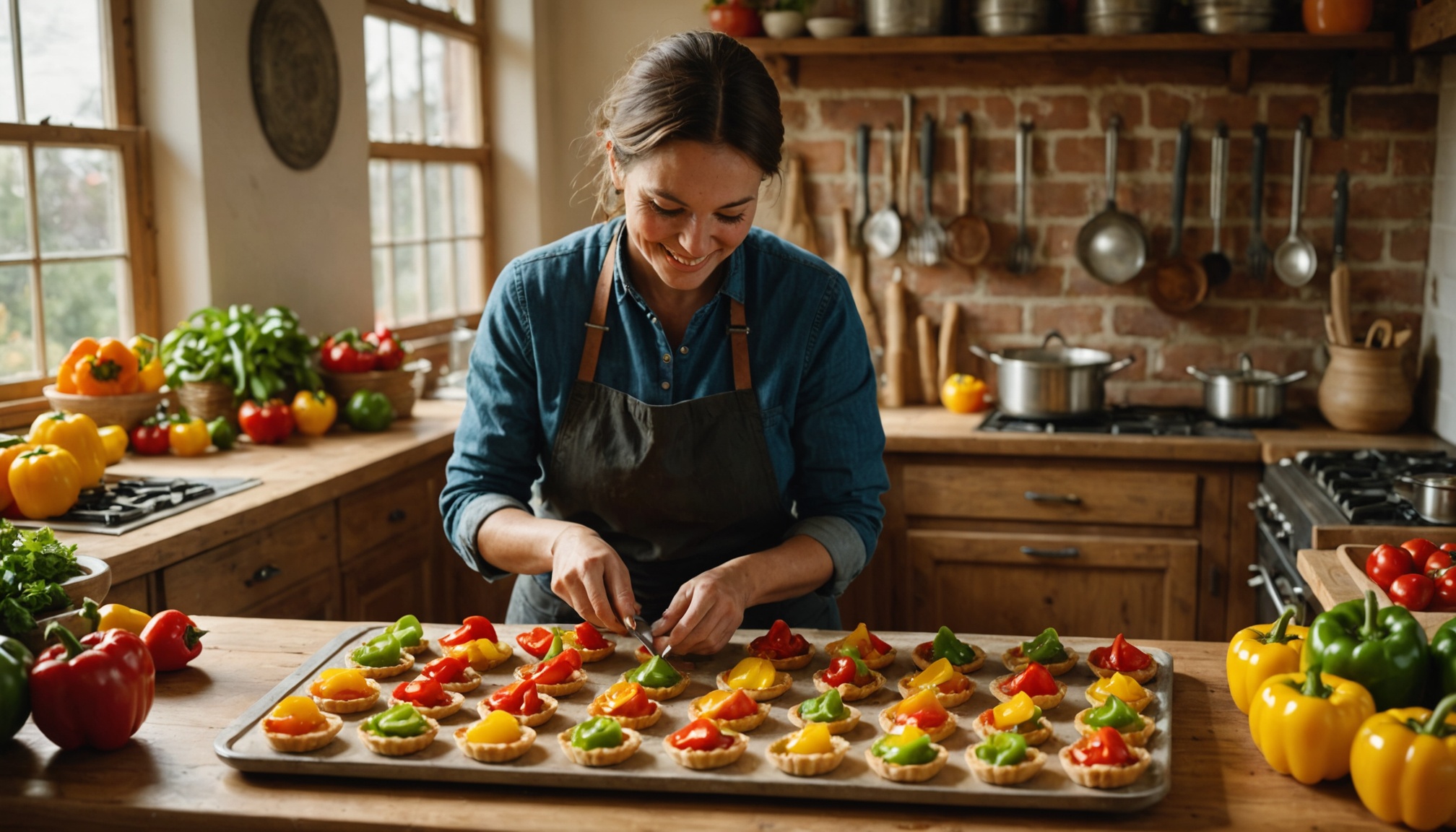 Mini Tartes Tatin Légères aux Poivrons : Une Recette Savoureuse et Simple à Réaliser