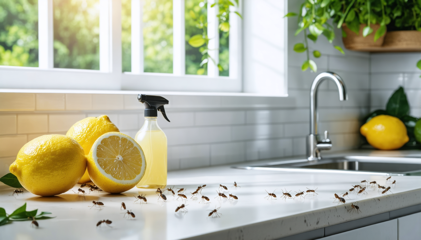 découvrez une méthode naturelle et efficace à base de citron pour dire adieu aux fourmis et protéger votre cuisine sans produits chimiques.