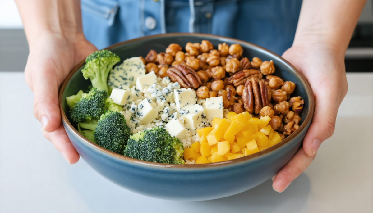 découvrez notre recette gourmande de buddha bowl au fromage bleu, alliant saveurs authentiques et équilibre nutritionnel pour un repas sain et délicieux.