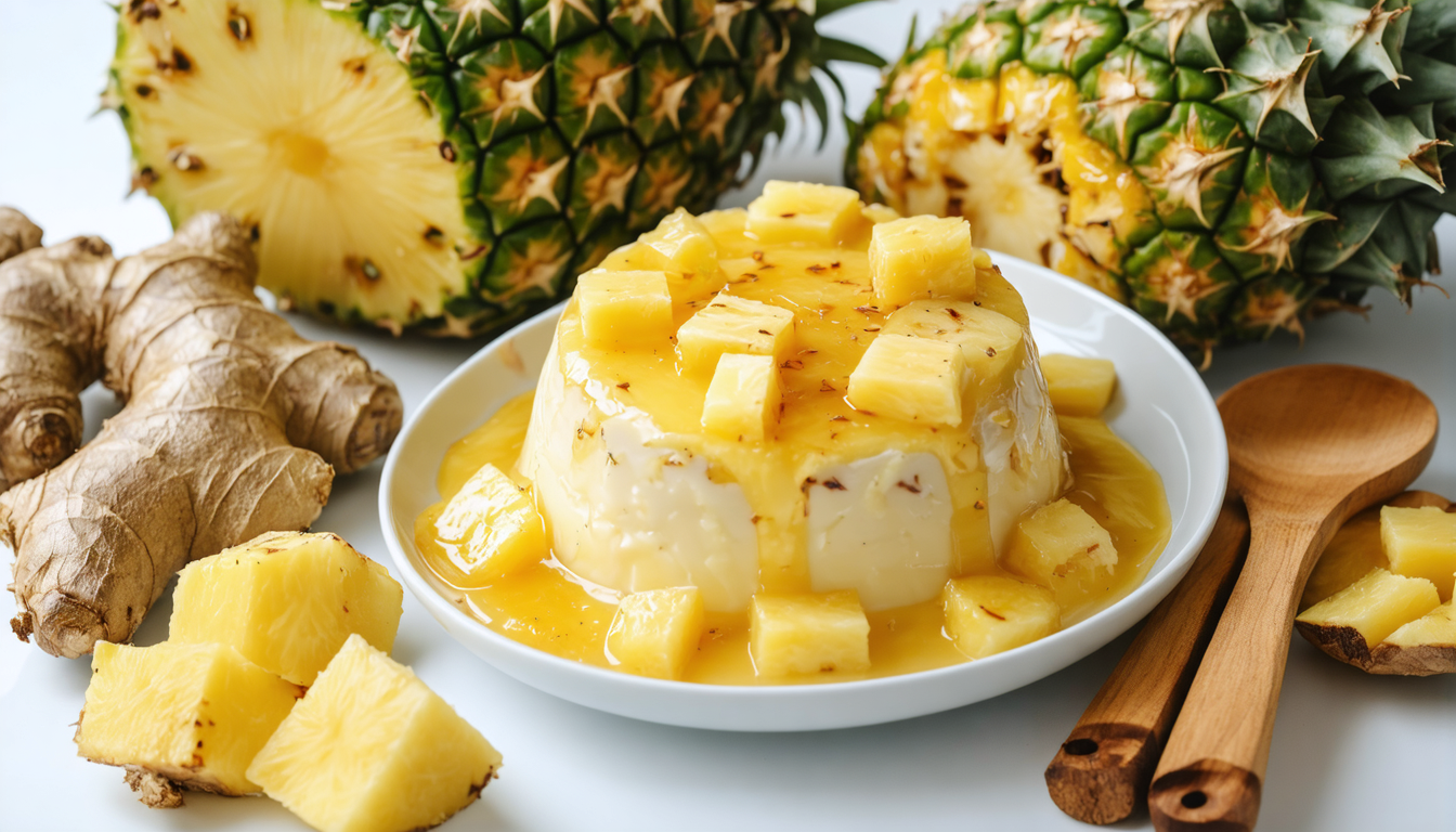 découvrez le carpaccio d'ananas au gingembre, un délicieux dessert alliant fraîcheur et saveurs exotiques pour régaler vos papilles et surprendre vos invités.