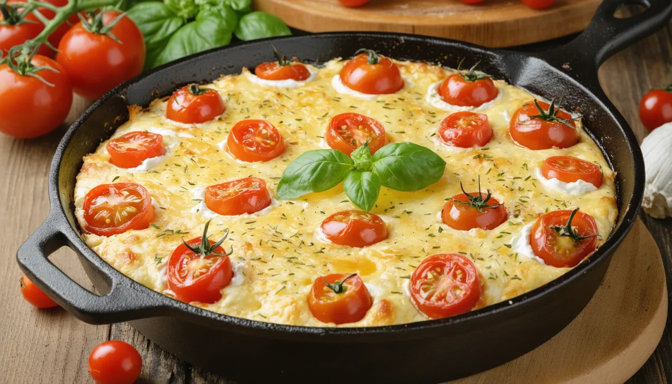 découvrez notre recette rapide et savoureuse de clafoutis salé aux tomates cerise et camembert, parfaite pour un repas gourmand et facile à préparer.