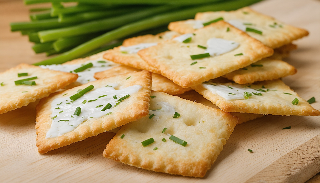 découvrez nos crackers maison au fromage et ciboulette : une recette simple et savoureuse pour un snack gourmand à partager.