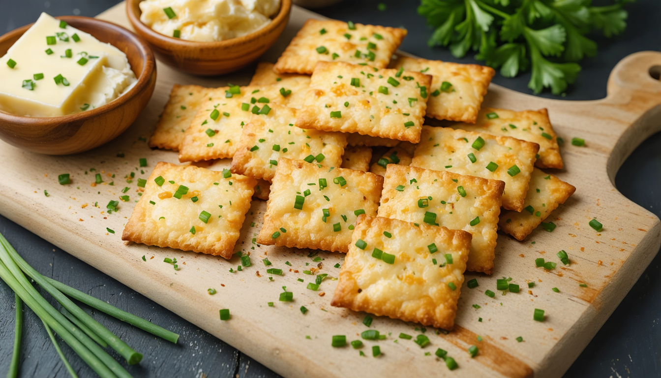 découvrez nos crackers maison au fromage et ciboulette, une recette simple et savoureuse qui ravira vos papilles à chaque bouchée.