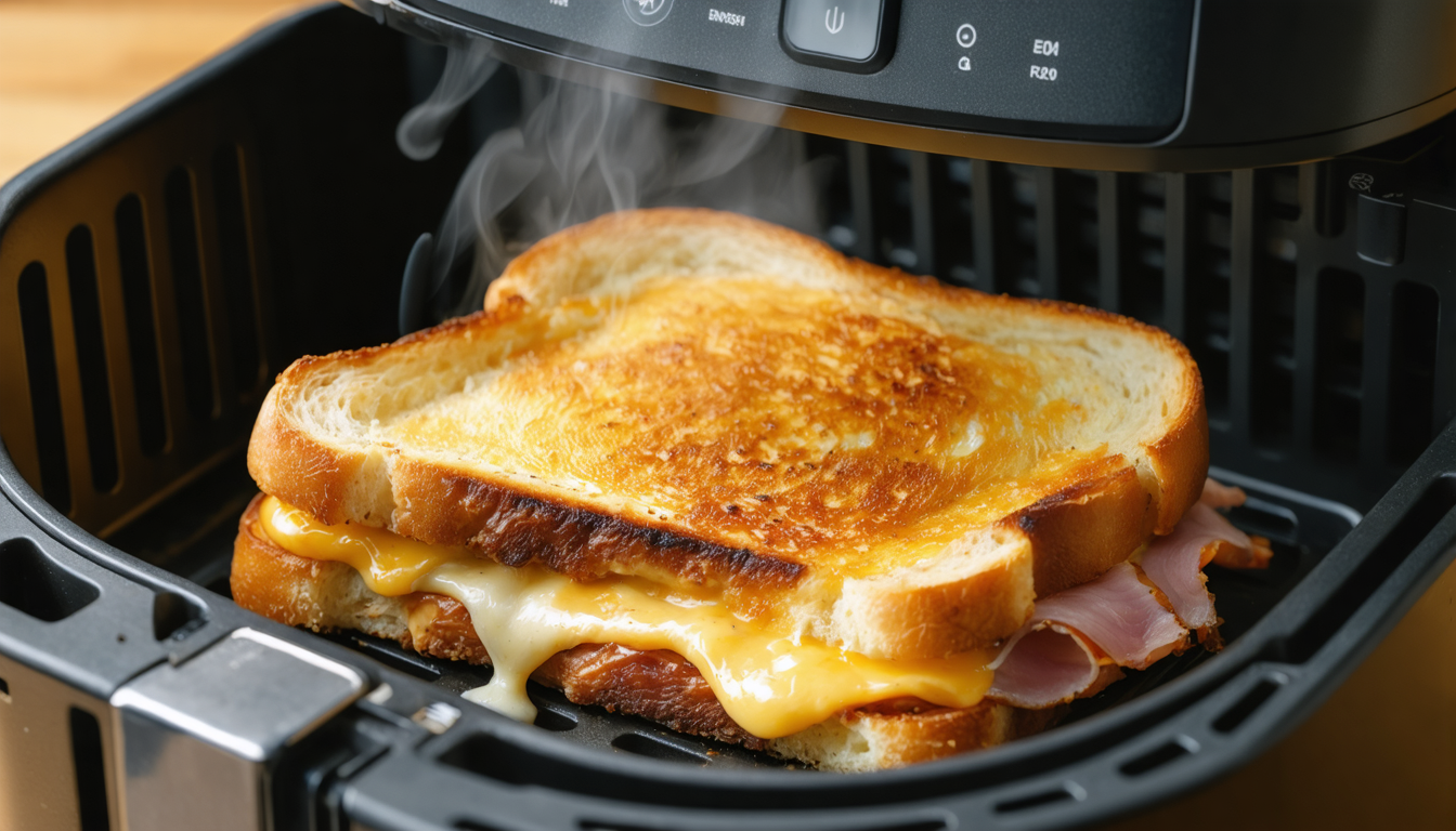 découvrez comment préparer un croque-monsieur express et savoureux avec votre airfryer. une recette simple, rapide et délicieuse pour un repas gourmand en un rien de temps.