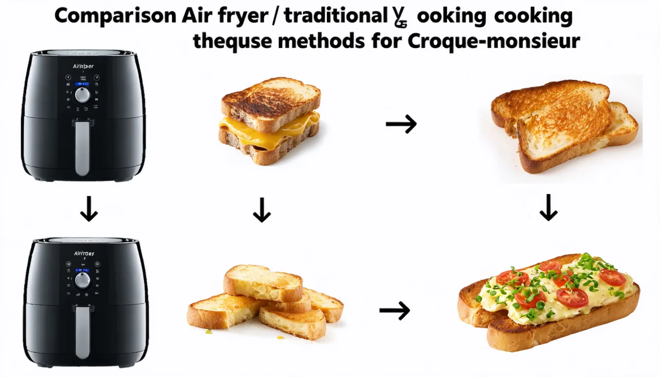 découvrez notre recette rapide et savoureuse de croque-monsieur à l'airfryer, parfaite pour un repas délicieux préparé en un rien de temps.