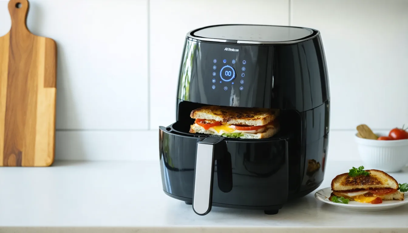 découvrez notre recette rapide et savoureuse de croque-monsieur à l'airfryer, parfaite pour un repas express et gourmand en un clin d'œil.