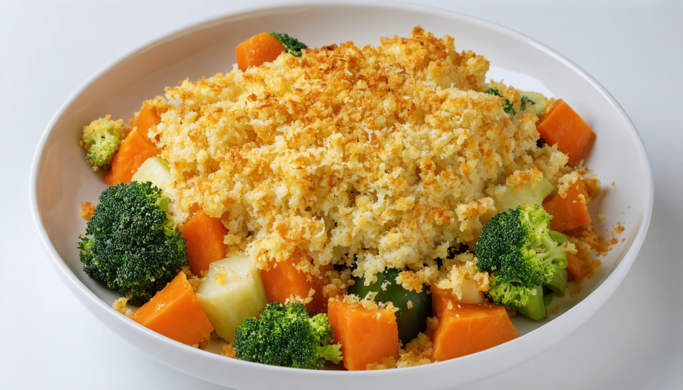 découvrez notre recette gourmande de crumble aérien au potimarron et viande des grisons, une alliance savoureuse parfaite pour régaler vos papilles.