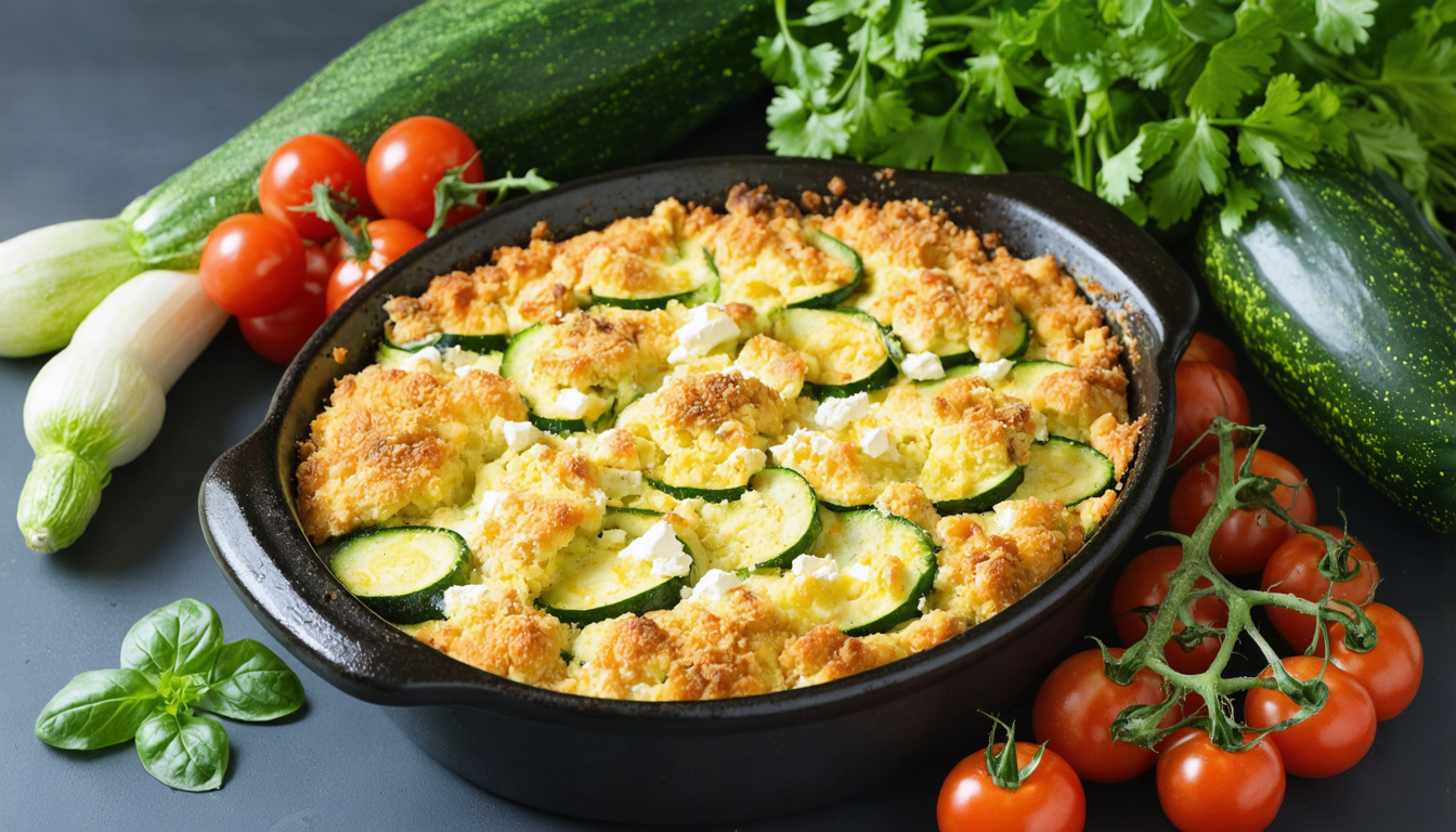 découvrez notre recette simple et gourmande de crumble de courgettes à la feta, un plat savoureux et facile à préparer pour régaler toute la famille.