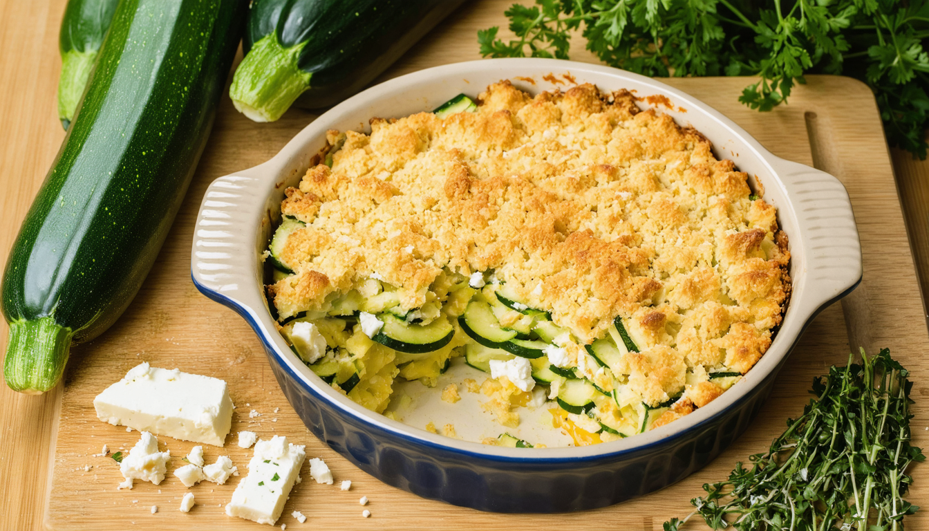 découvrez notre crumble de courgettes à la feta, une recette simple et gourmande idéale pour un repas savoureux et facile à préparer.