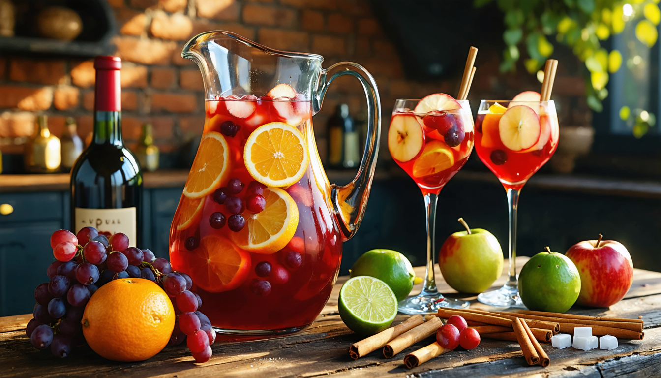 découvrez la recette traditionnelle de la sangria espagnole authentique, un cocktail rafraîchissant alliant vin rouge, fruits frais et épices pour une expérience estivale inoubliable.