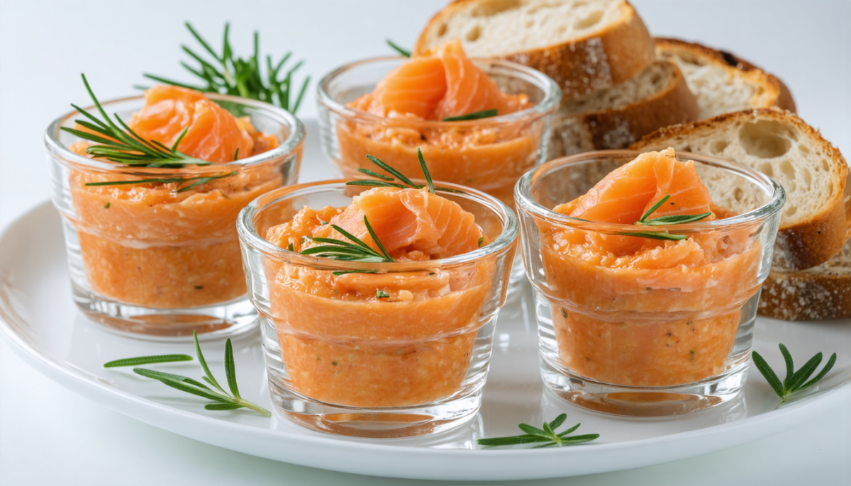 découvrez nos délicates rillettes de saumon aux graines de coriandre, une alliance parfaite de légèreté et de saveurs mêlées pour un plaisir gourmand et raffiné.