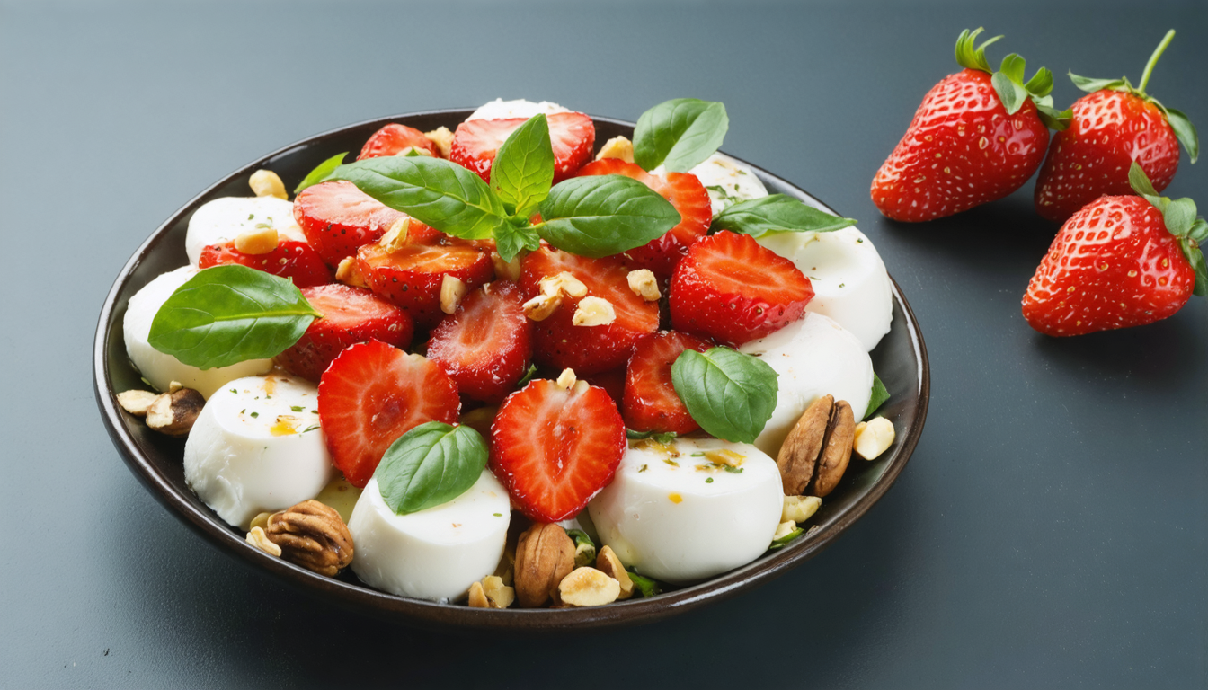 découvrez notre recette estivale de salade de fraises au basilic, alliant fraîcheur et gourmandise pour un plaisir fruité et aromatique en toute simplicité.