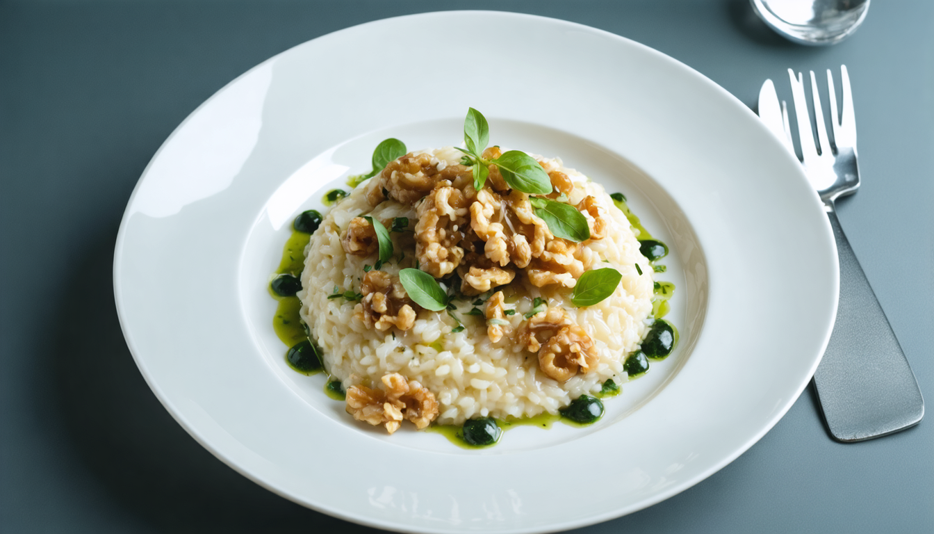 découvrez notre délice de risotto aux légumes anciens et noix du périgord, une recette savoureuse et authentique qui ravira vos papilles avec des saveurs uniques et généreuses.