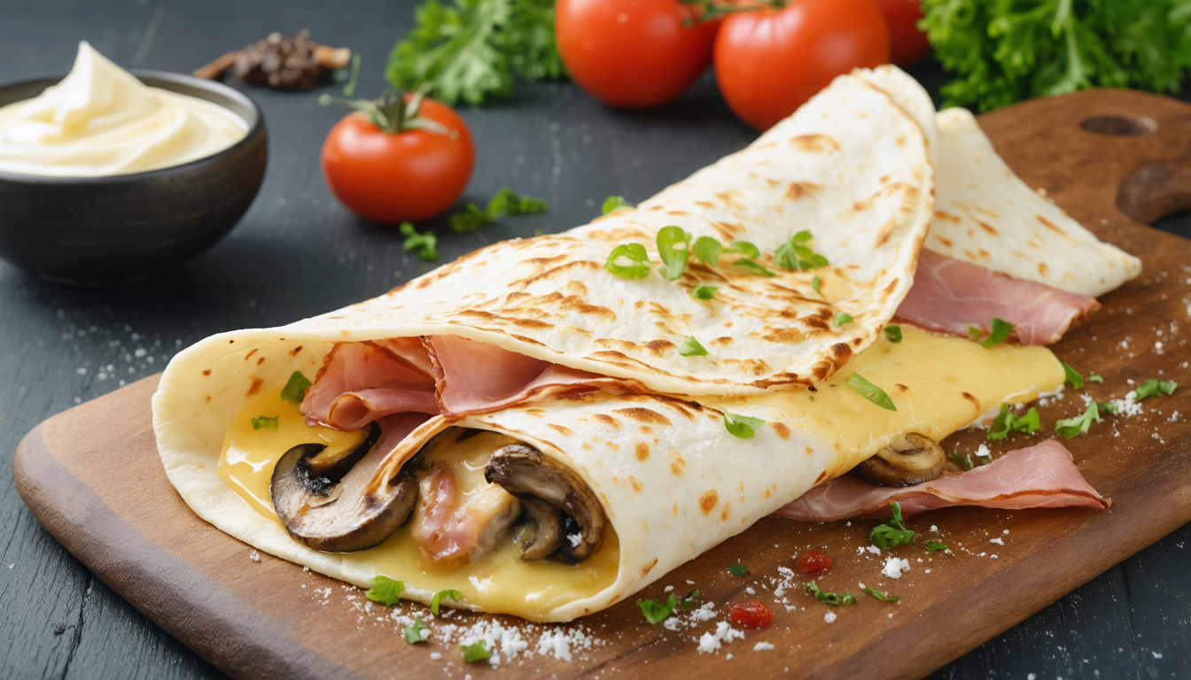 découvrez notre recette simple et savoureuse de délice de crêpe au jambon et champignons, parfaite pour un repas gourmand et facile à préparer.