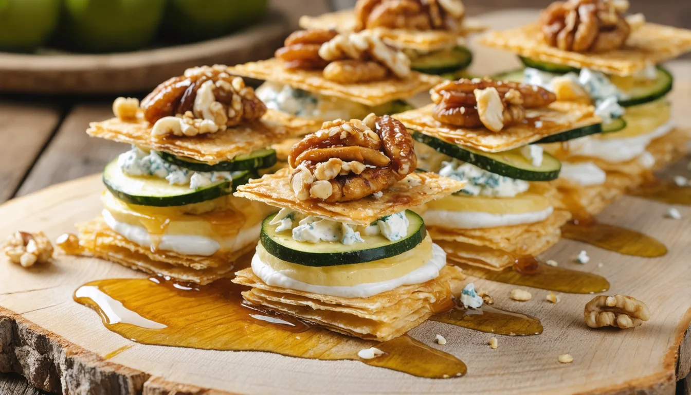 découvrez notre recette gourmande de mille-feuille aux courgettes grillées et fromage bleu, une explosion de saveurs délicates et raffinées qui ravira vos papilles.