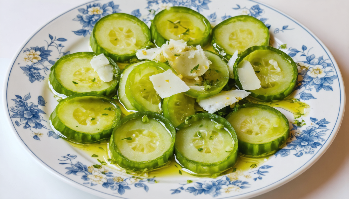 découvrez une recette estivale rafraîchissante alliant la douceur du carpaccio de tomates vertes, le croquant des concombres et la richesse d'un fromage fondant, parfaite pour vos repas légers et gourmands.