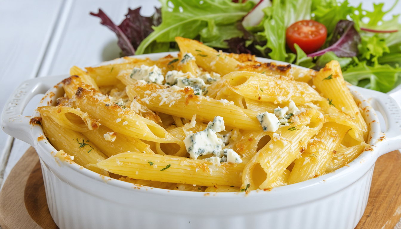 découvrez une recette facile et savoureuse de gratin de pâtes au fromage bleu, pour un plat fondant et gourmand qui séduira toute la famille.