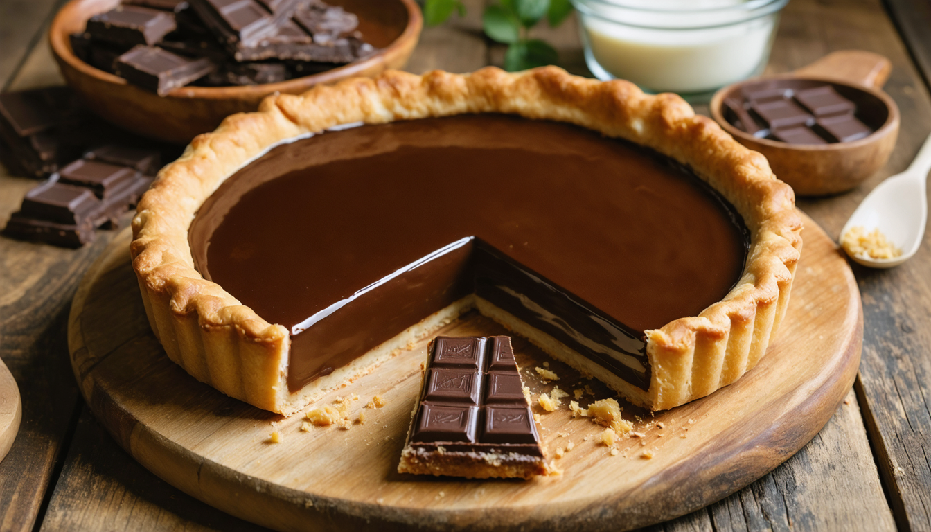 découvrez notre recette simplifiée de tarte à la ganache au chocolat, un délice fondant facile à réaliser qui ravira tous les amateurs de gourmandise.
