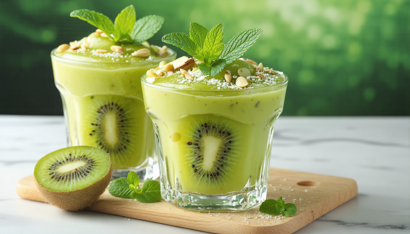 découvrez notre recette gourmande et vitaminée de compote légère aux kiwis et à la menthe, un délice frais parfait pour une pause saine et savoureuse.