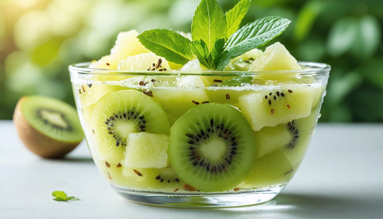 découvrez notre recette gourmande et vitaminée de compote légère aux kiwis et à la menthe, un délice frais parfait pour allier plaisir et bienfaits.