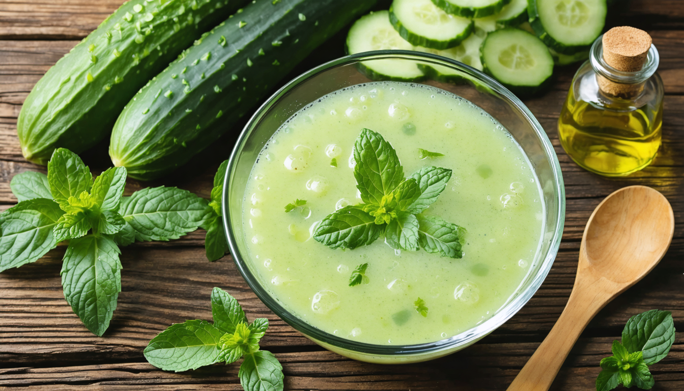 découvrez notre recette inratable de soupe froide au concombre et à la menthe, parfaite pour une fraîcheur estivale délicieuse et facile à préparer.
