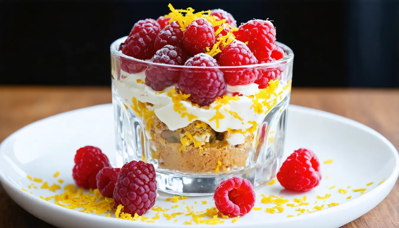 découvrez notre tiramisu crémeux aux framboises, un délice fruité à savourer sans attendre pour une expérience gourmande et fraîche.