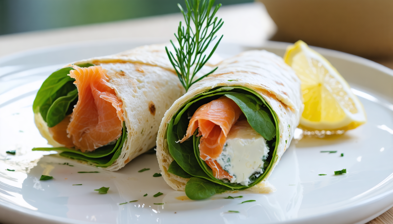 découvrez notre recette savoureuse et légère de délice roulé aux épinards, saumon fumé et fromage frais, parfaite pour un repas équilibré et gourmand.