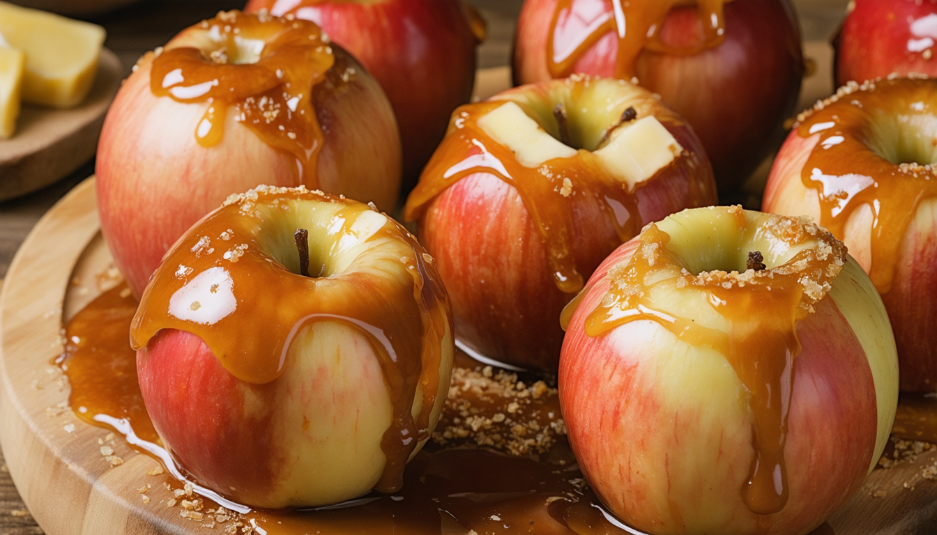 découvrez une recette gourmande alliant douceur et saveurs salées : pommes au four caramélisées délicatement nappées de camembert fondant pour un délice sucré-salé irrésistible.